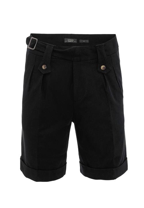 Antioch Bukser med lægfolder  sort