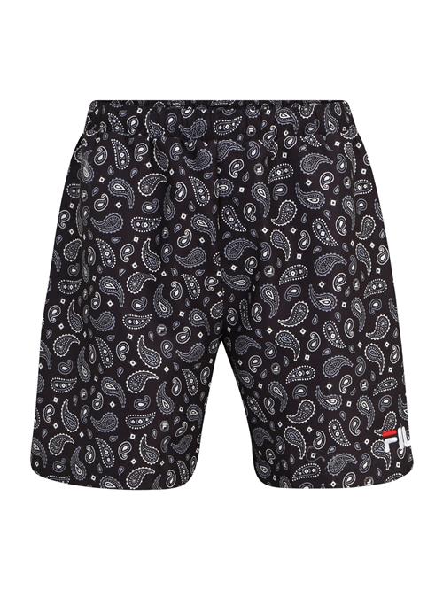 FILA Badeshorts 'SEOUL AOP'  grå / rød / sort / hvid