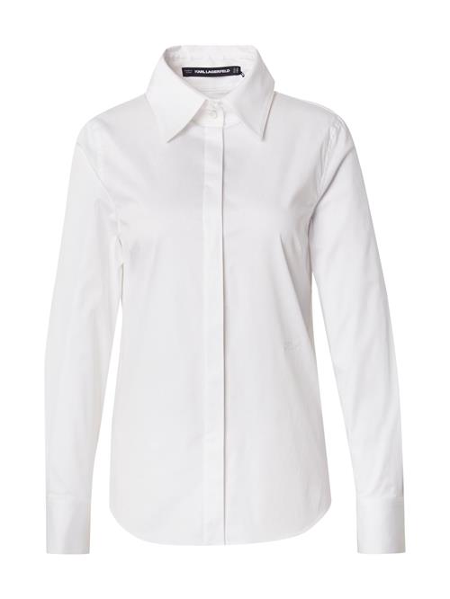 Karl Lagerfeld Bluse 'ARCHIVE CLASSIC'  hvid