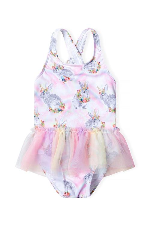 MINOTI Badedragt  blå / gul / pink / lyserød