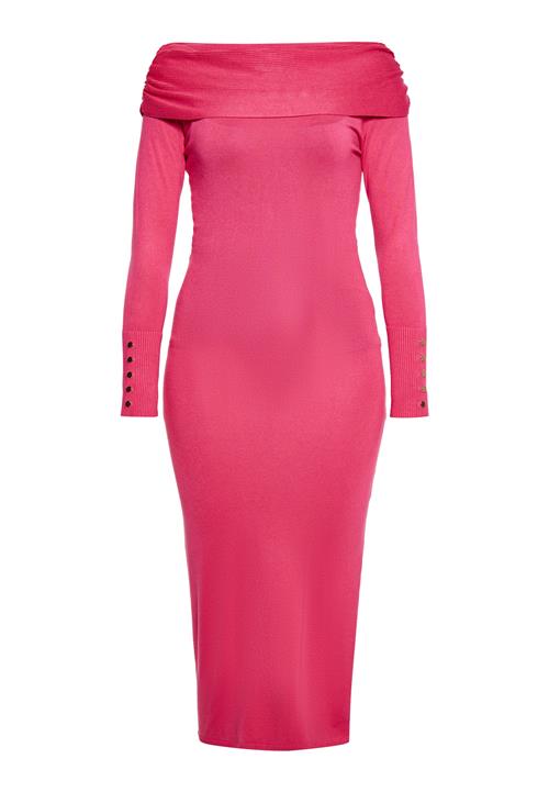 NAEMI Strikkjole  magenta