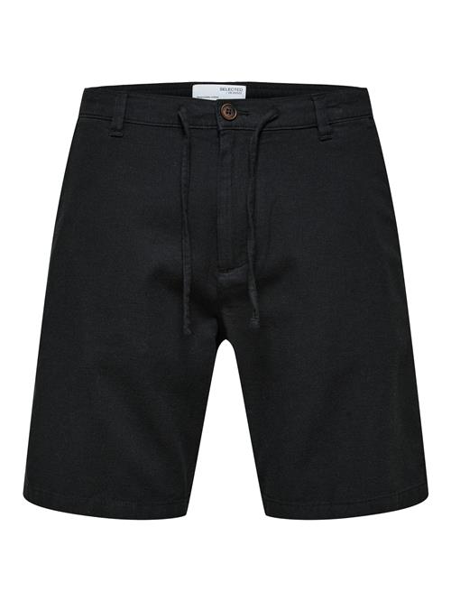SELECTED Lærredsbukser 'SLHBrody'  sort