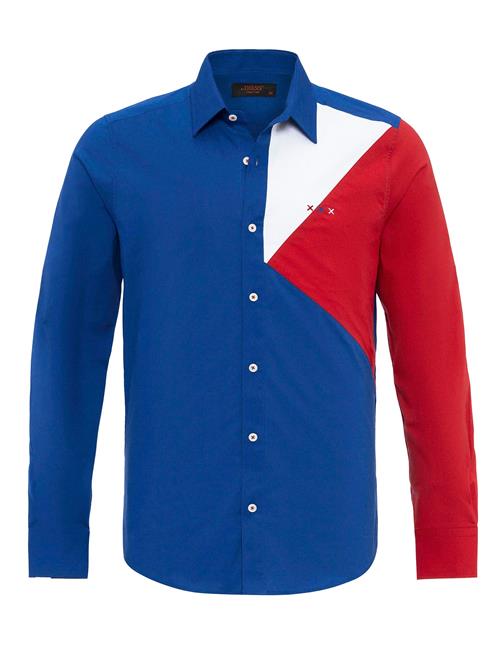 By Diess Collection Skjorte  blå / rød / hvid