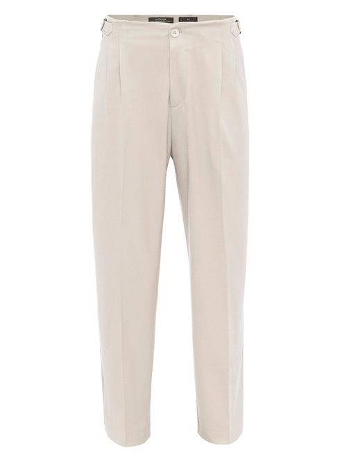 Antioch Bukser med lægfolder  ecru