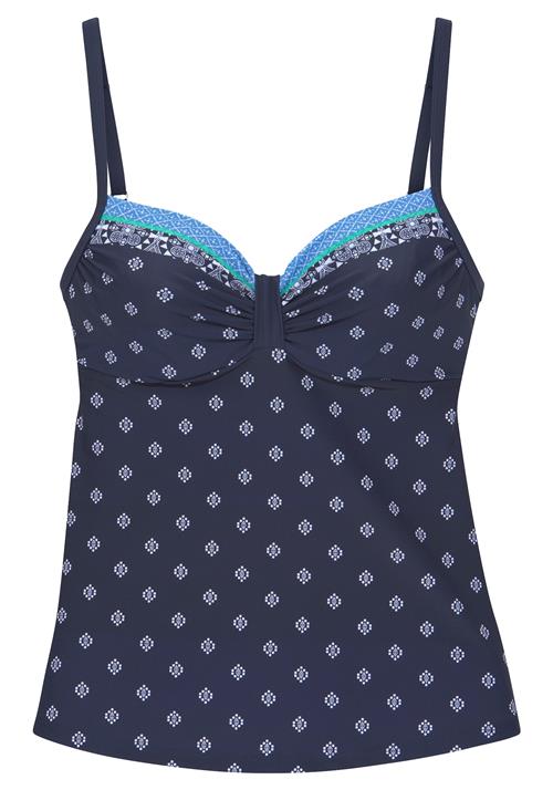 LASCANA Tankini-overdel  blå / navy / himmelblå / græsgrøn
