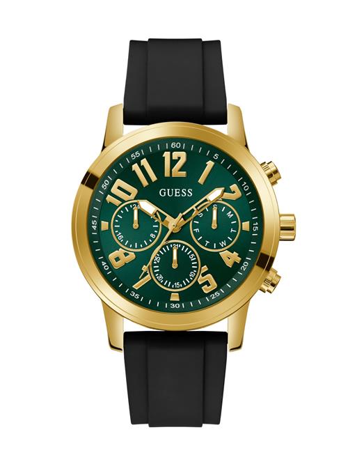 GUESS Analogt ur  guld / smaragd / sort