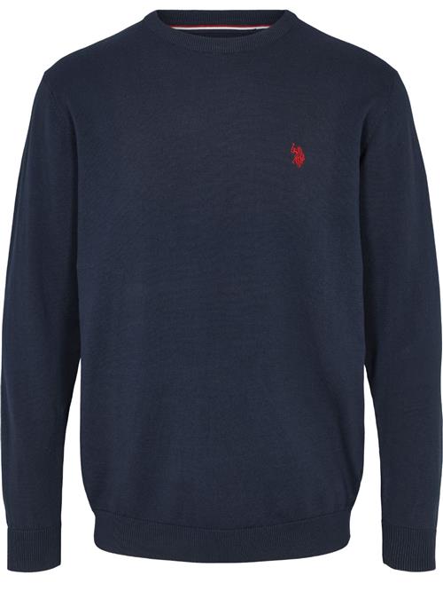 U.S. POLO ASSN. Pullover 'Adair'  mørkeblå / kirsebærsrød