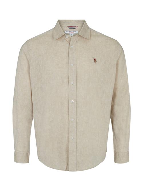 U.S. POLO ASSN. Skjorte 'Bolt'  sand