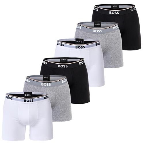 BOSS Boksershorts  grå / sort / hvid