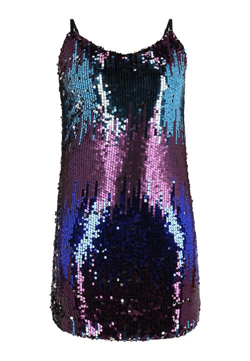 NAEMI Kjole  turkis / royalblå / lilla