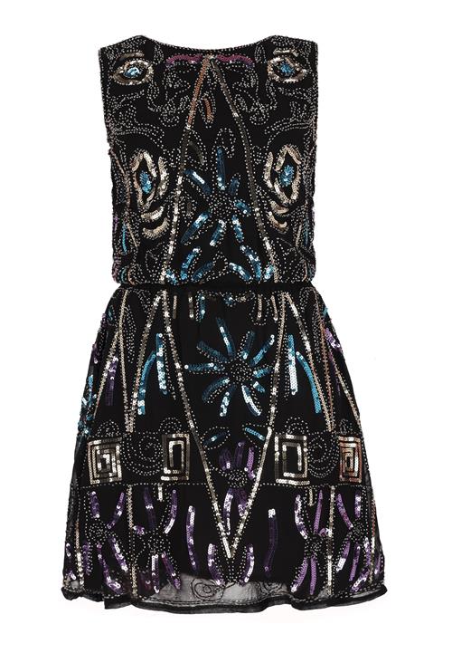 NAEMI Coctailkjole  blandingsfarvet / sort