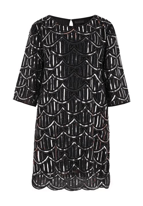 NAEMI Coctailkjole  sølvgrå / sort