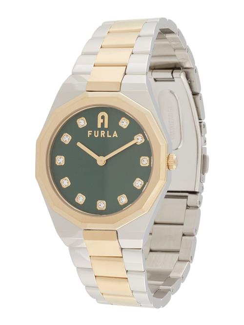 FURLA Analogt ur  guld / smaragd / sølv / transparent