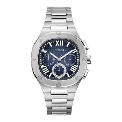 GUESS Analogt ur 'Headline'  natblå / sølv