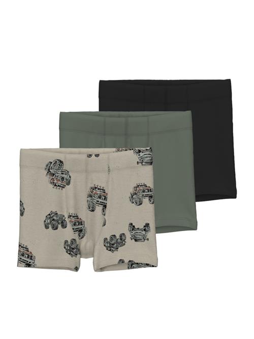 NAME IT Underbukser 'Peyote Monster'  mørkebeige / khaki / sort