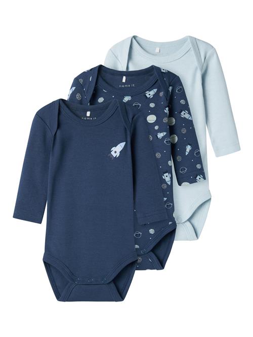 NAME IT Sparkedragt/Body 'Dark Space'  navy / lyseblå / hvid