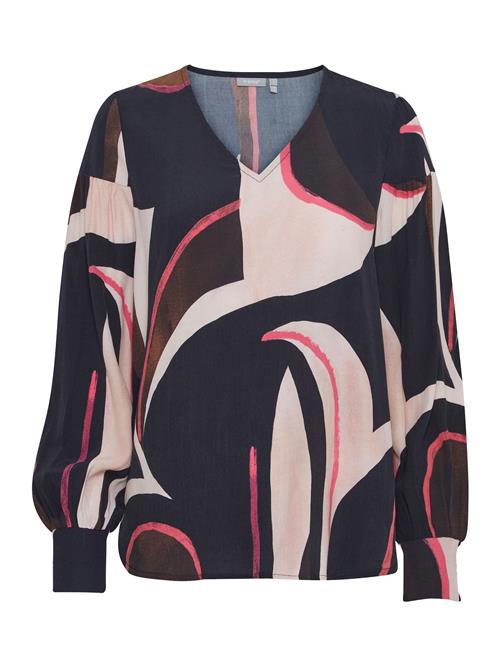 Fransa Bluse 'Lena'  beige / navy / koral