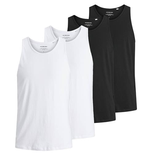 JACK & JONES Undertrøje  sort / hvid