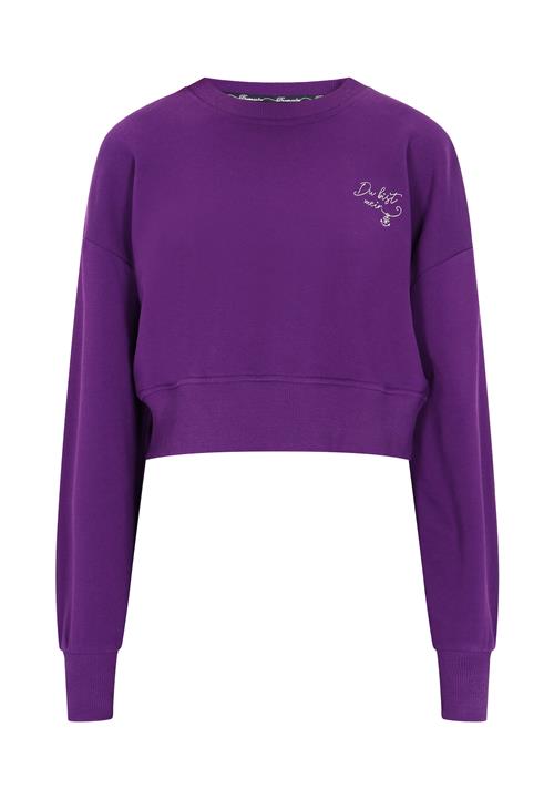 DreiMaster Vintage Sweatshirt  mørkelilla / hvid