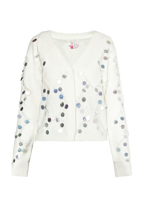 IZIA Cardigan  sølv / hvid