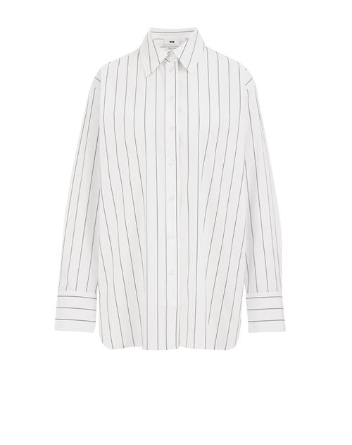 WE Studio Bluse  navy / hvid