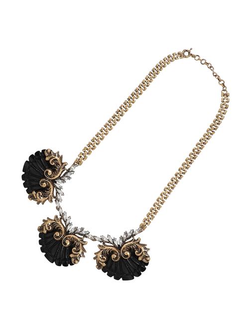 SOHI Kæde 'Marilene'  guld / sort