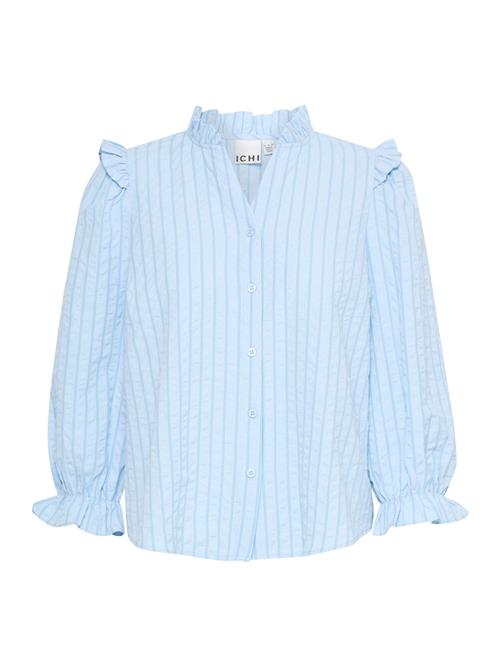 ICHI Bluse  blå / lyseblå