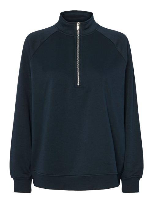 PIECES Sweatshirt 'Chilli'  natblå / sølv