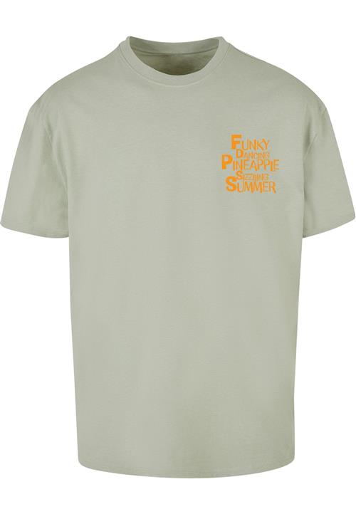 Merchcode Bluser & t-shirts 'Funky Pineapple'  grøn / orange