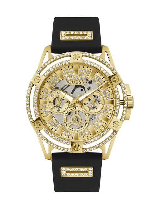 GUESS Analogt ur 'King'  guld / sort