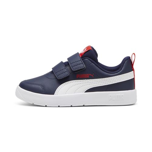 Se PUMA Sneakers 'Courtflex V3'  navy / rød / hvid hos About You
