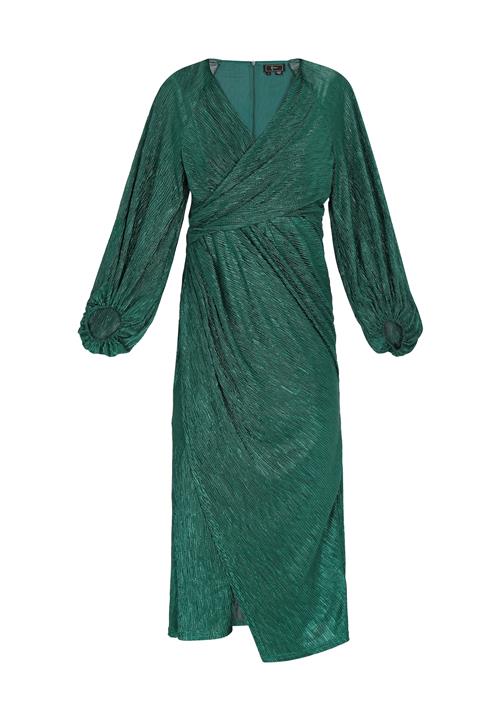 faina Kjole  turkis / mørkegrøn