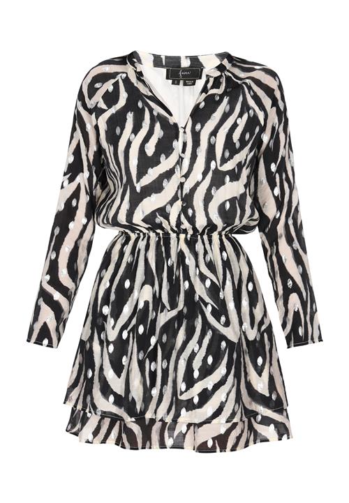 faina Blusekjole  sort / hvid