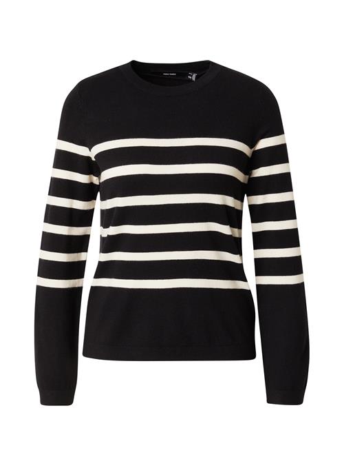 VERO MODA Pullover 'Saba'  sort / hvid