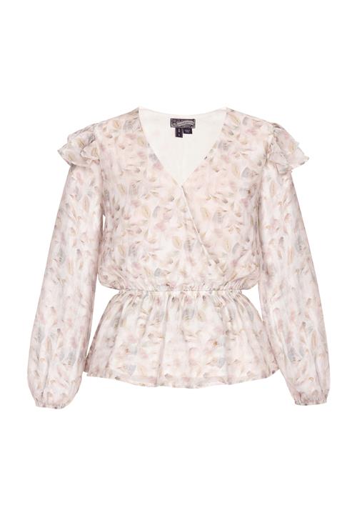 DreiMaster Vintage Bluse  blå / lysebrun / hvid