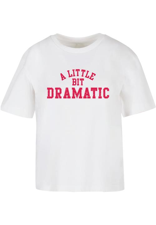 Miss Tee Shirts 'Lil Dramatic'  pink / hvid