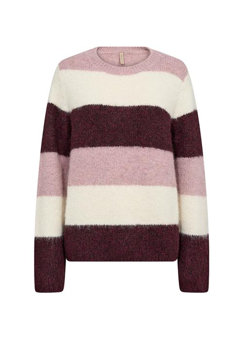 Soyaconcept Pullover 'Ilene 1'  rosé / vinrød / naturhvid