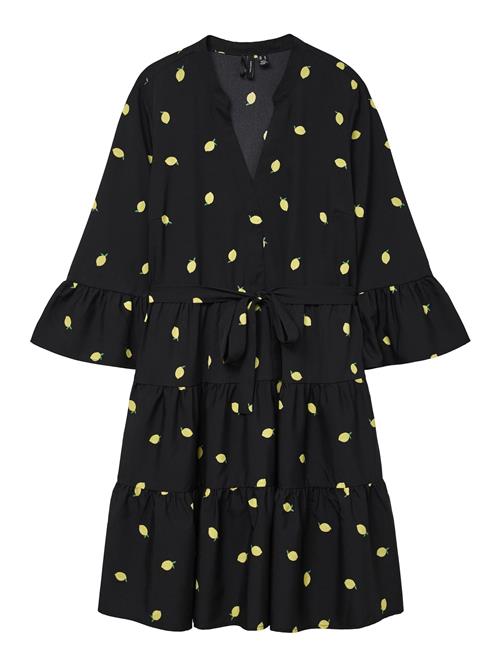 VERO MODA Kjole 'ZERA'  gul / grøn / sort