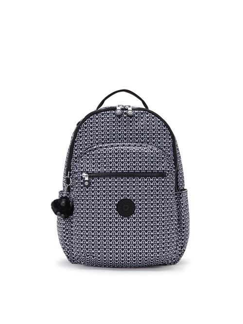 KIPLING Rygsæk 'SEOUL'  natblå / sort / hvid