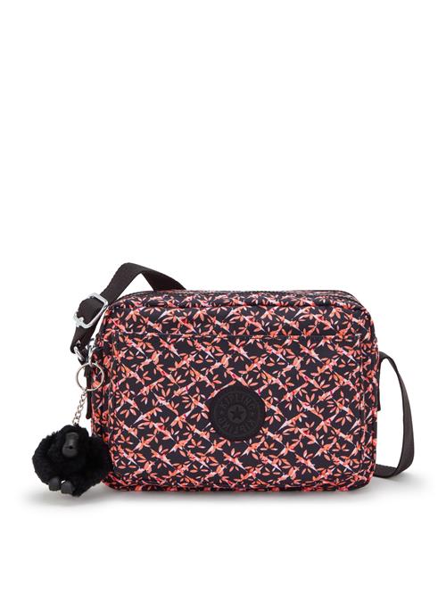 KIPLING Skuldertaske 'Abanu'  pink / sort / hvid