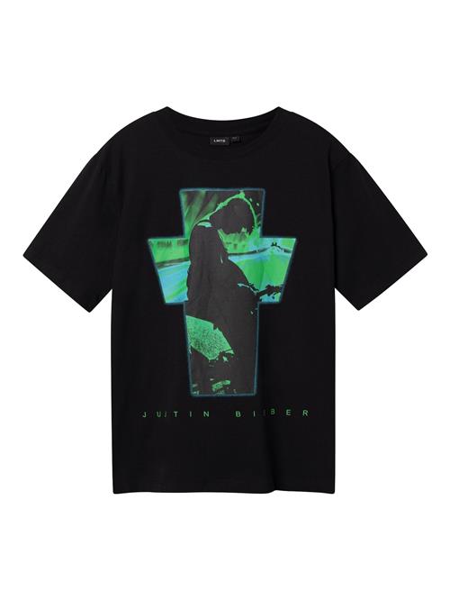 LMTD Shirts 'Justin Bieber'  turkis / grøn / sort