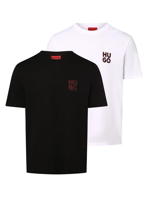 HUGO Bluser & t-shirts  sort / hvid