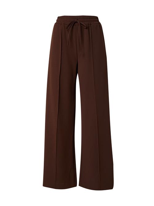 VILA Bukser med lægfolder 'VIClua'  choko