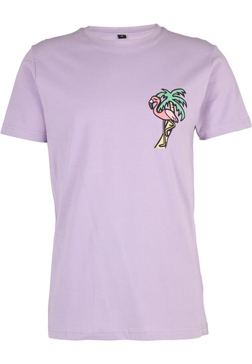 Mister Tee Bluser & t-shirts 'Flamingo'  mint / lilla / lyserød / sort