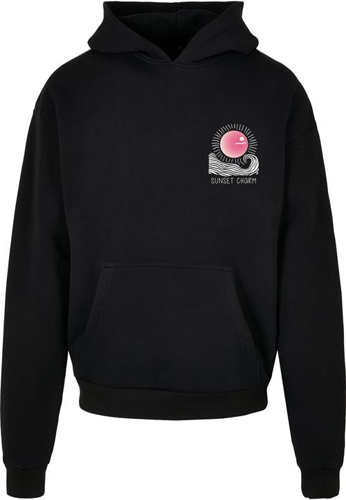 Merchcode Sweatshirt 'Sunset Charm'  purpur / sort / hvid