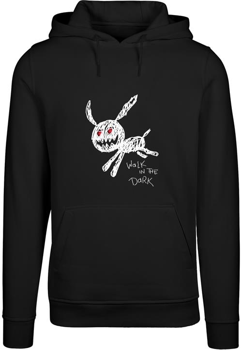 Mister Tee Sweatshirt 'Walk In The Dark'  rød / sort / hvid