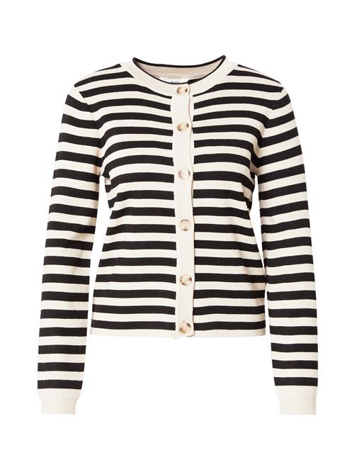 OBJECT Cardigan 'Ester'  ecru / sort