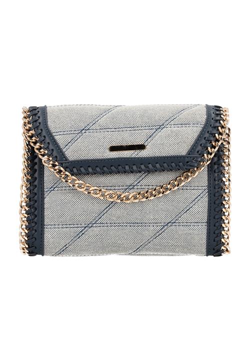 faina Skuldertaske  navy / guld / offwhite