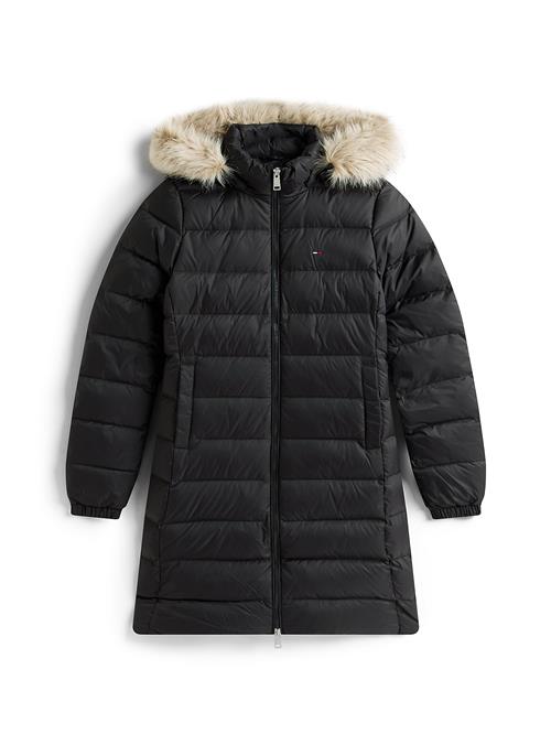 Tommy Jeans Vinterfrakke 'ESSENTIAL'  beige-meleret / sort