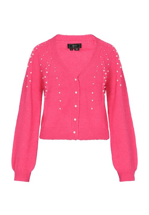 faina Cardigan  pink / perlehvid